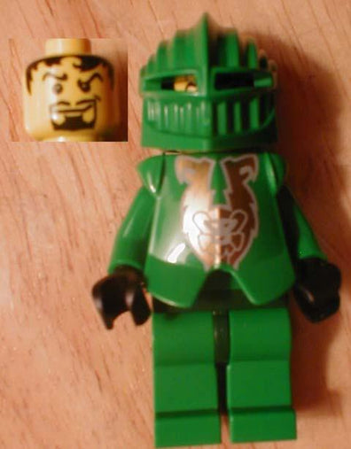 LEGO Minifigure-Knights Kingdom II - Rascus with Gold Pattern-Castle / Knights Kingdom II-CAS266-Creative Brick Builders